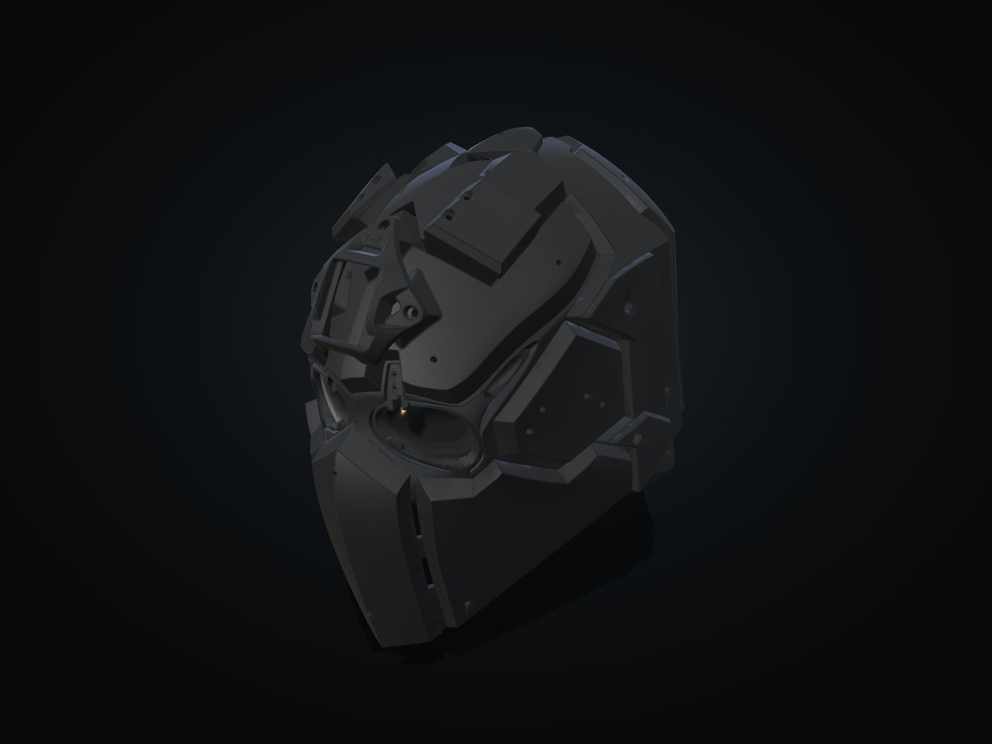 Ronin Breacher in Matte Black, three-quarter view